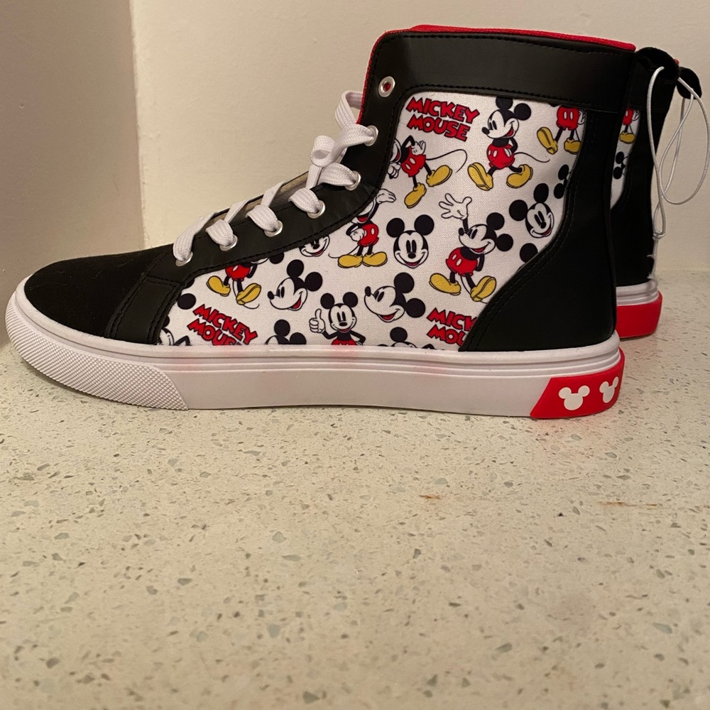Mickey Mouse Sneakers (High tops) Size 11 Mens